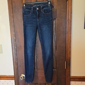 American Eagle Outfitters Women's Dark Blue Skinny Jean Jeggings